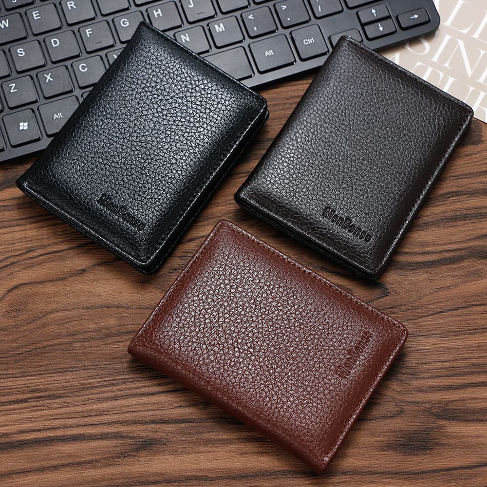 Cross-border Popular Vertical Style Foreign Trade US Dollar Billfold Multi-Card Slot Card Holder US Dollar Wallet Men's Small Wallet men wallet