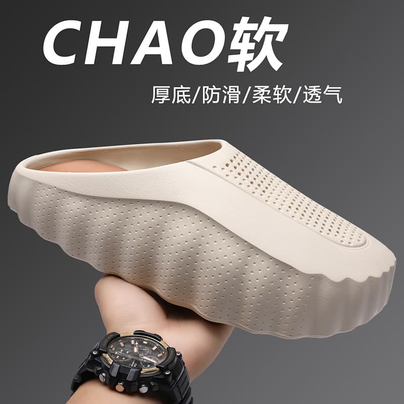 Popular foreign trade European and American summer couple's style Baotou sandals cross-border thick-soled sandals with a sense of stepping on shit for outer wear beach Crocs