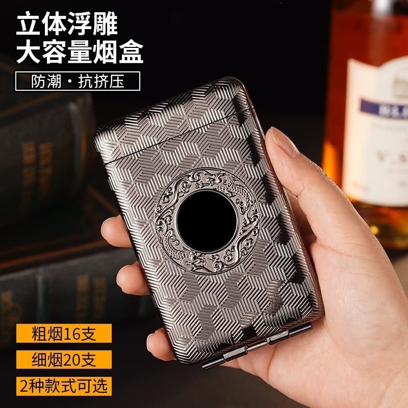 Extra long and thin 20-pack retro three-open cigarette case Peaky Blinders same style thick-branch portable men's storage trendy play