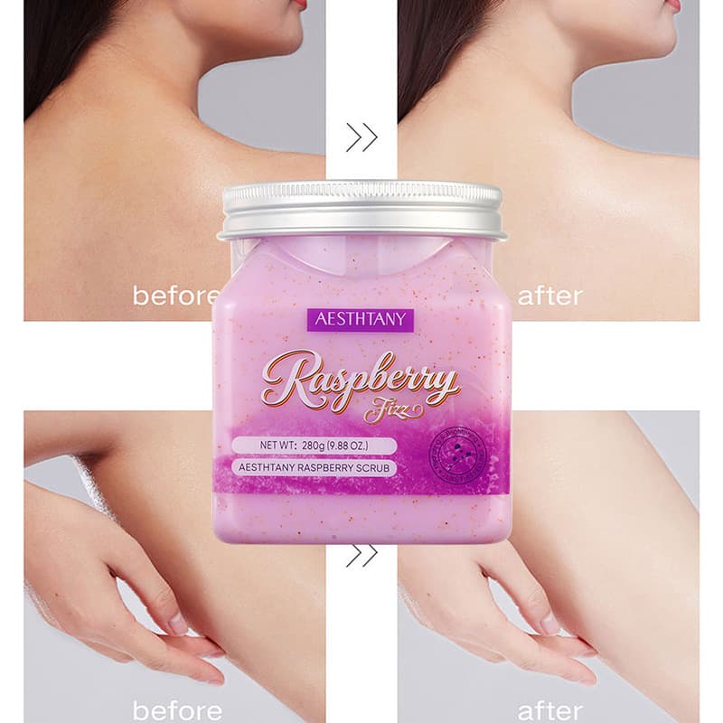 Cross-border Body Scrub Exfoliating Deep Clean for Keratosis Pilaris Raspberry Scrub