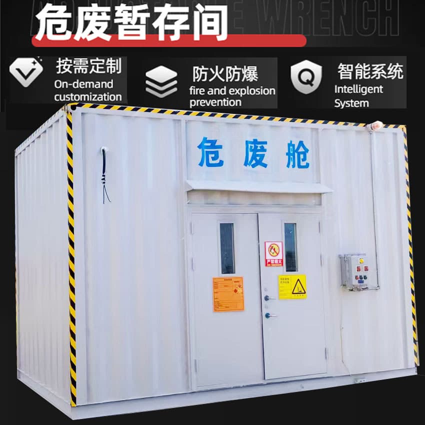 Explosion-Proof Hazardous Waste Storage Room for Chemical Plants, Dangerous Goods Laboratory Cabinet Storage Container Type