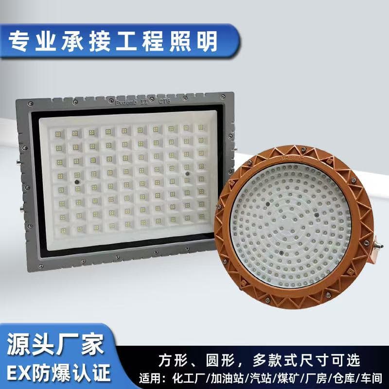 Zhongshan Lighting Cross-Border Hot-Selling LED Light for Warehouse Factory Gas Station Floodlight Projection Lamp Illumination Explosion-Proof Light