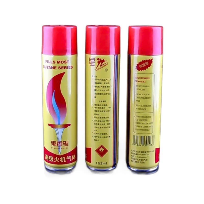 Xingguang Karl Huoye Qinglijie Gas Lighter Gas Bottle Plastic Nozzle High Purity Butane Refill Can
