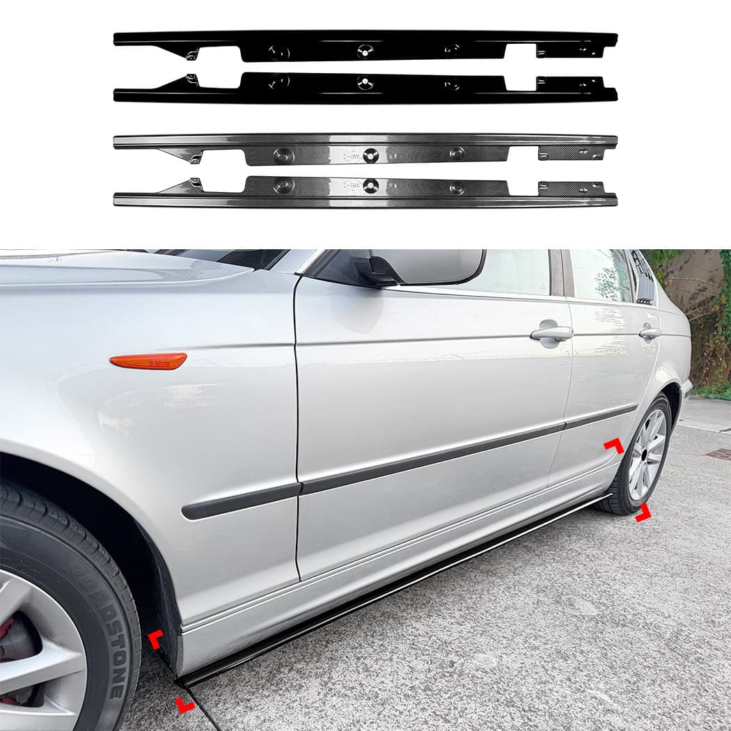 For BMW 3 Series E46 M Sport 1998-2005 Four-Door Side Skirt Spoiler Small Body Kit Cross-Border Modification