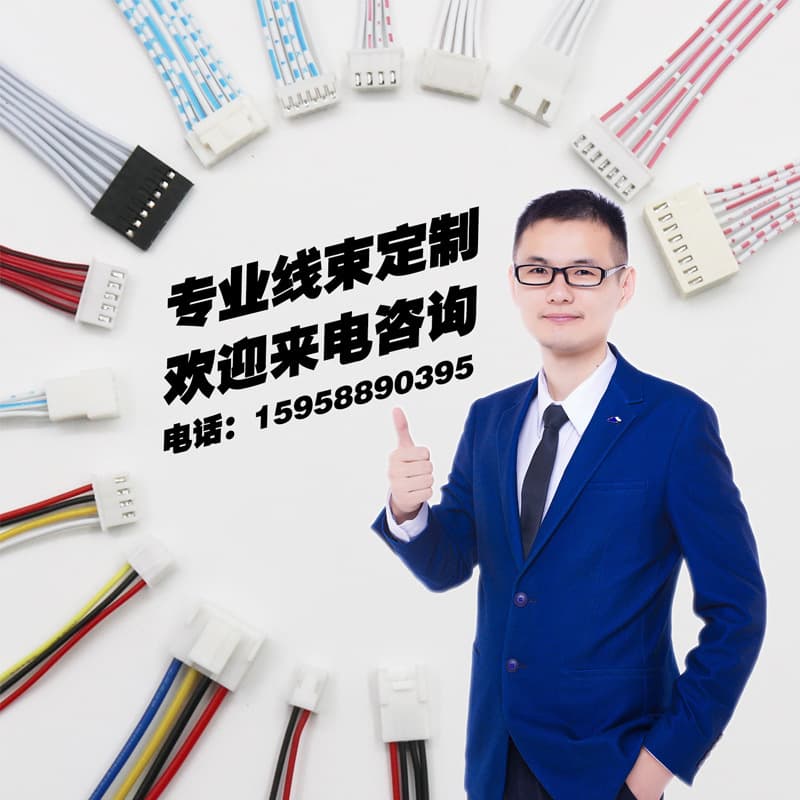Wire Harness Processing 2468 Blue-White Ribbon Cable XH2.54 Red-White Wire PH2.0 Terminal Wire Motor Wire 18650 Lithium Battery