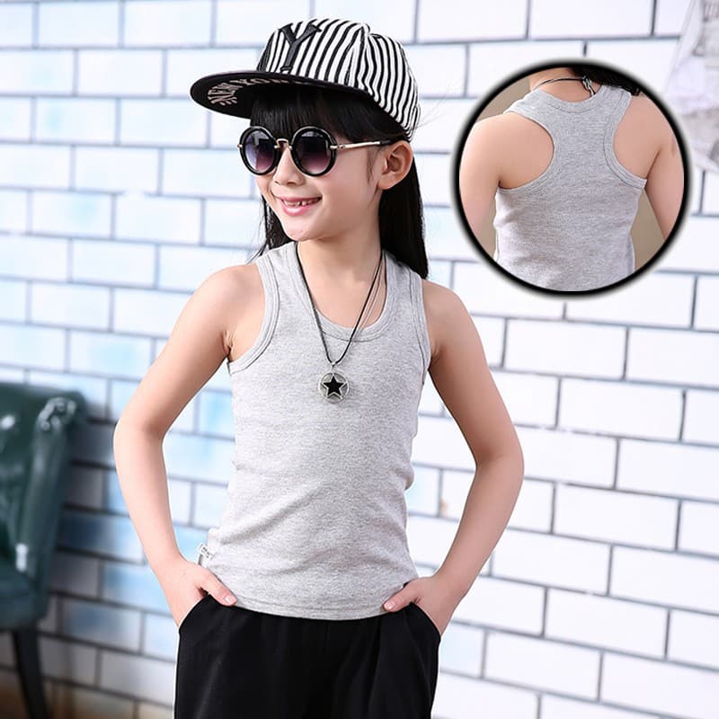 Children's Vest Pure Cotton Summer Cotton Vest Boys Vest Girls Small Camisole Racer Vest Manufacturer Wholesale
