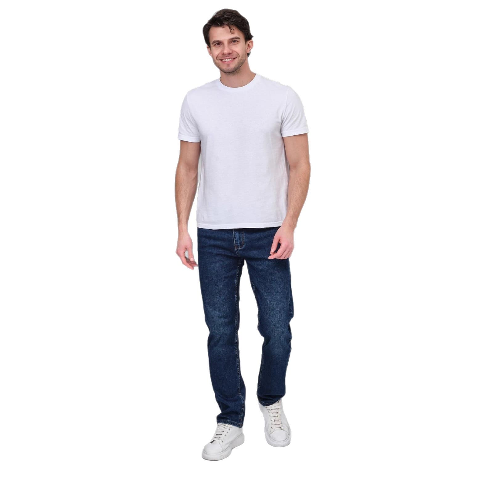 Men's Stretch Denim Jeans - Summer Thin Slim Straight Casual Long Pants