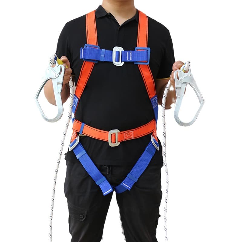 European Standard 5-Point Safety Harness for High-Altitude Work Construction Site Fall Protection Outdoor Safety Belt