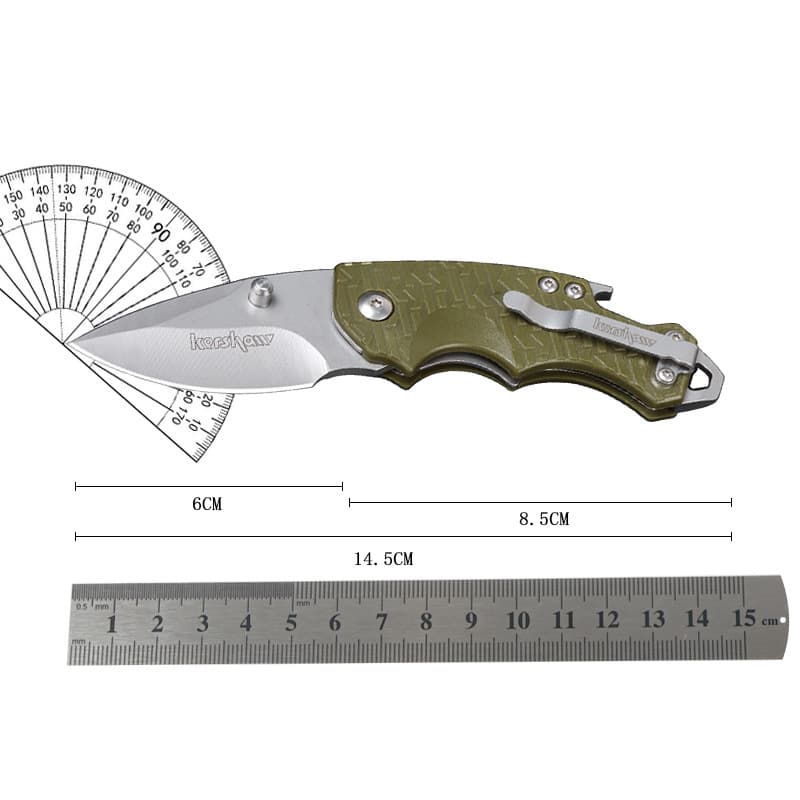 Cross-border outdoor pocket knife camping mini keychain pocket knife 7Cr stainless steel folding knife creative gift knife