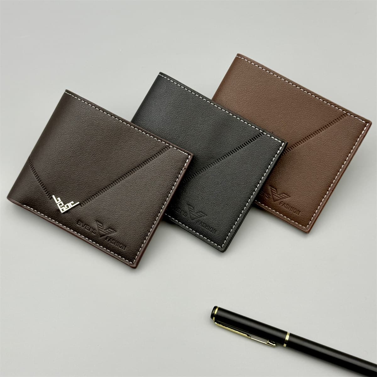 New Slim Bifold Wallet for Men with Soft Leather, Multiple Card Slots, Factory Direct