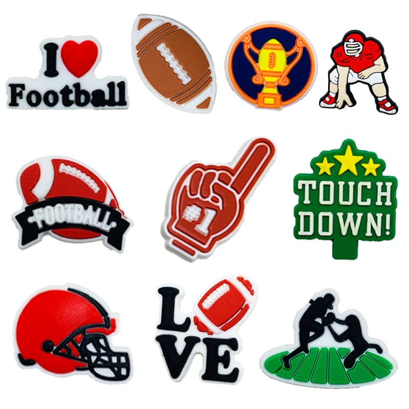 New Boys Baseball Croc Charms Shoe Decorations DIY Croc Jibbitz Accessories