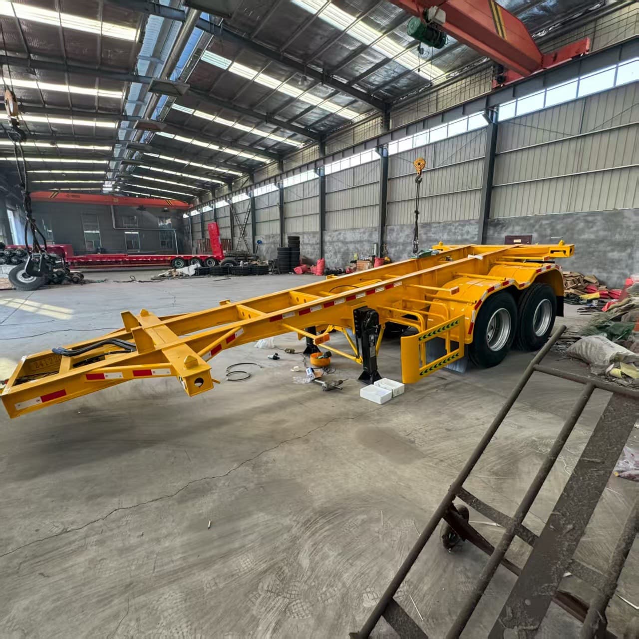40ft Dangerous Goods Container Transport Skeleton Semi-Trailer 40ft Dangerous Goods Skeleton Container Transport Vehicle
