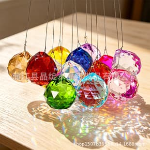 Factory Wholesale 20mm 30mm 40mm 12-Color Crystal Lamp Ball Chandelier Crystal Accessory Crystal Ball Sun Catcher