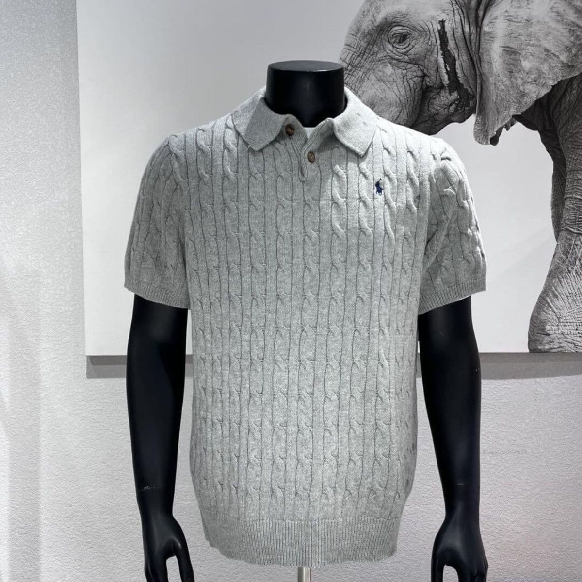 Early Autumn New Men's Knitted Short Sleeve 2026 Fashion Trendy Pony Embroidery Polo Shirt Knitwear