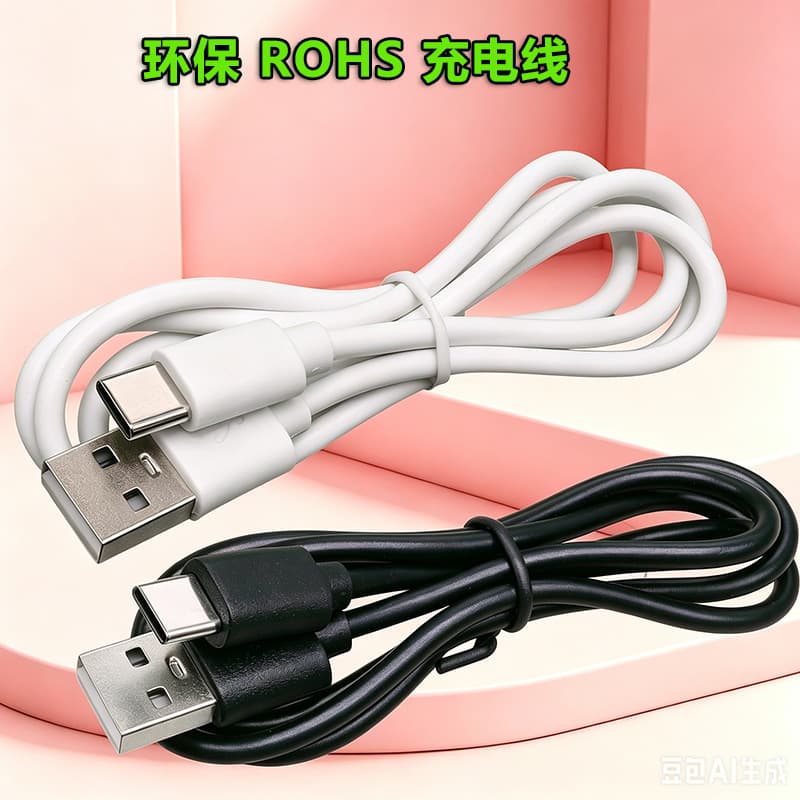 Eco-friendly ROHS2.0 Factory Direct A Male to Type-C Charging Cable, Compatible with Various Small Appliances, 1A