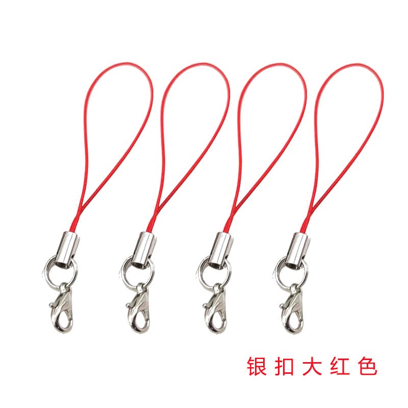 DIY Lobster Claw Lanyard 20 Colors Available Ready Stock Wholesale Bulk Discount Pompom Strap Nylon Small Lanyard
