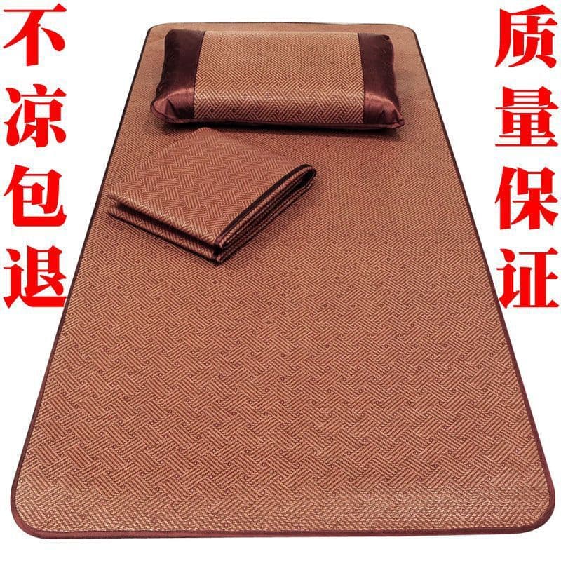 Thickened Cool Mat, Foldable Ice Silk Rattan Mat, Summer Student Dormitory 0.9m Bunk Bed, Household Air Conditioning Mat 0.9m/0.8m