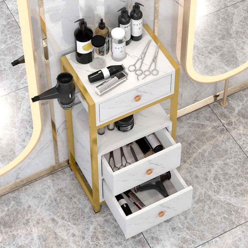 Hair Salon Tool Storage Cabinet, Barber Hair Dryer Shelf, Beauty Salon Organizer, Wholesale