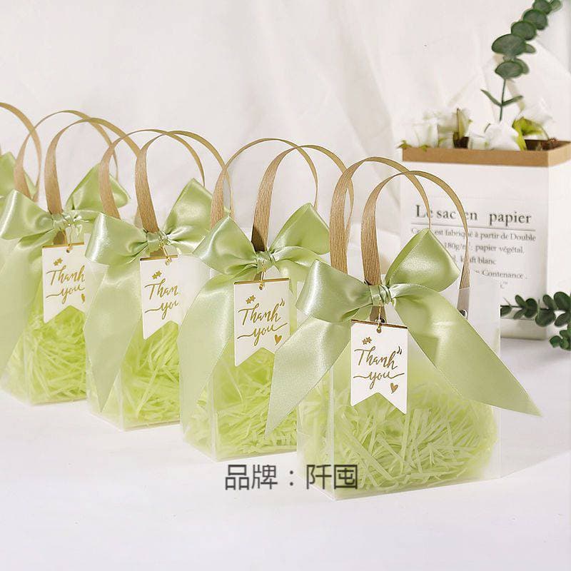 Candy bag for children's birthday gifts, bridesmaid favors, handbag gift bags, wedding gift boxes, transparent gift bags