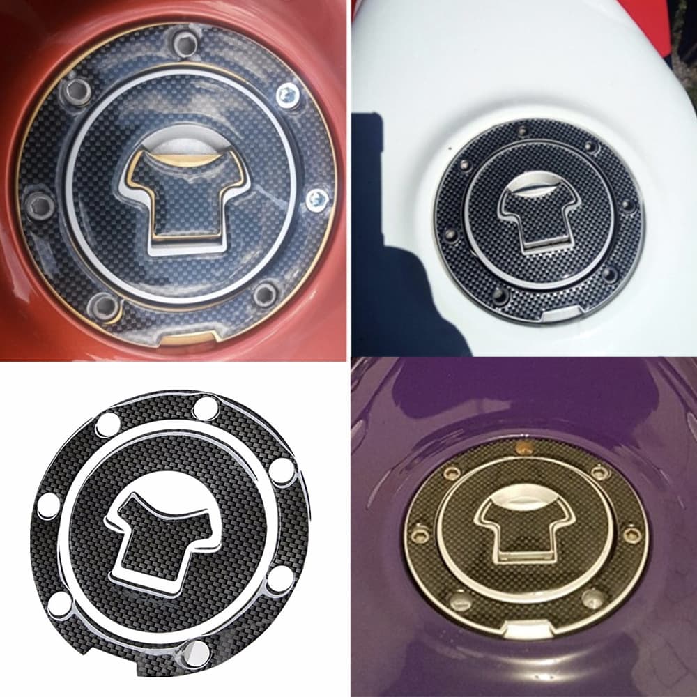 Carbon Fiber Fuel Tank Cap Sticker Decal for Honda CBR600 1000RR CB400 CB190R Modification