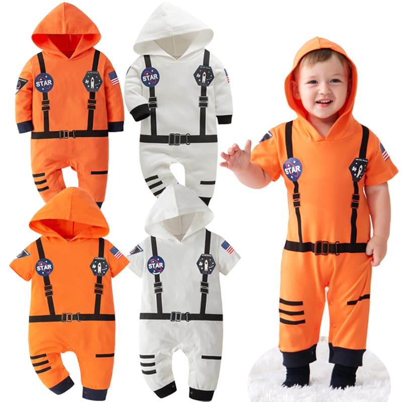 [Astronaut Style] Space Suit Summer Boys Long Sleeve Romper Costume, Multiple Colors Available