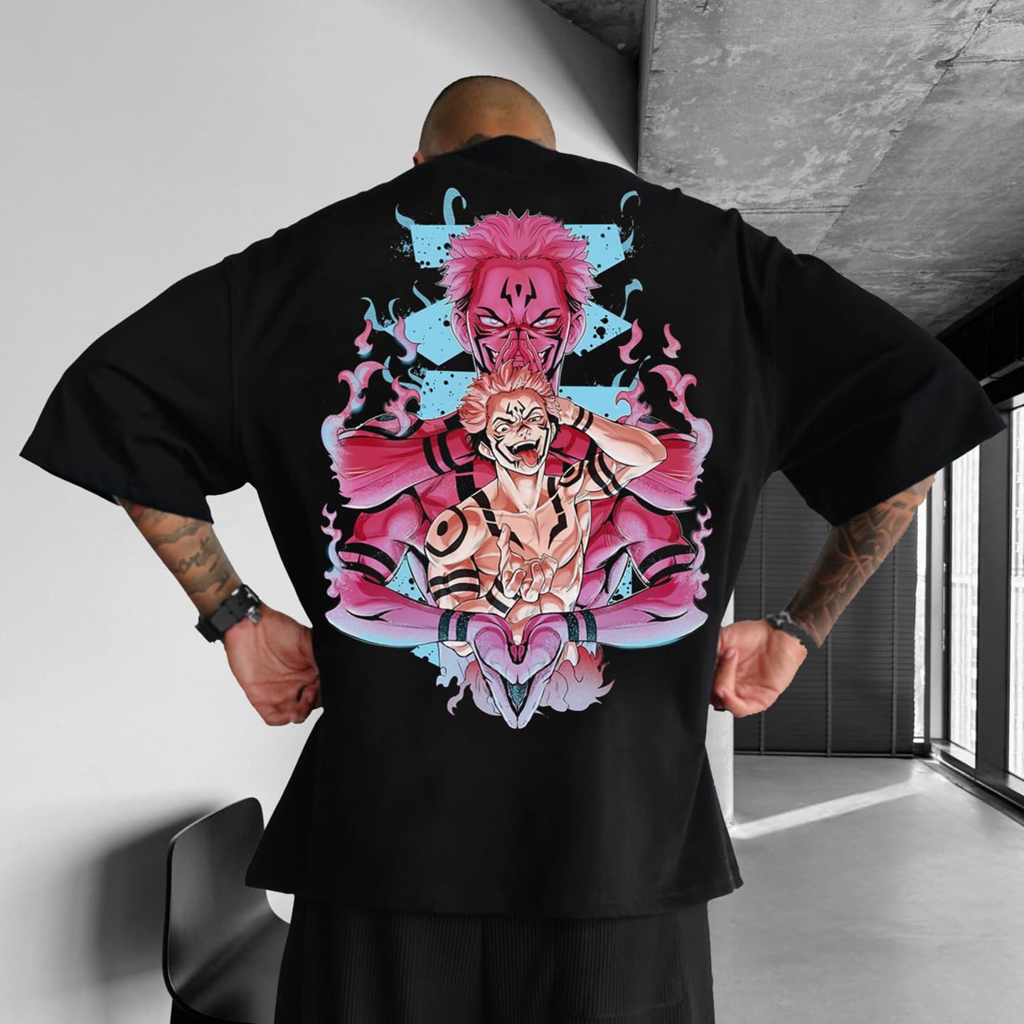 Unisex Casual Anime Print Jujutsu Kaisen T-shirt