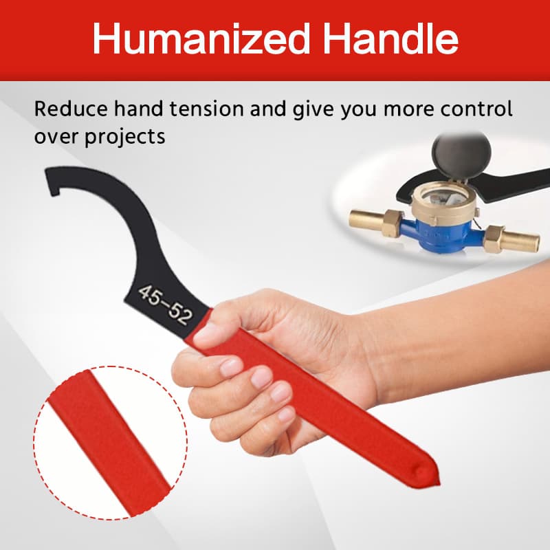 Cross-Border Crescent Wrench Half-Round Nut Wrench C-Type CNC Mechanical Wrench Hook Type Wrench 6-Piece Set 9-Piece Set