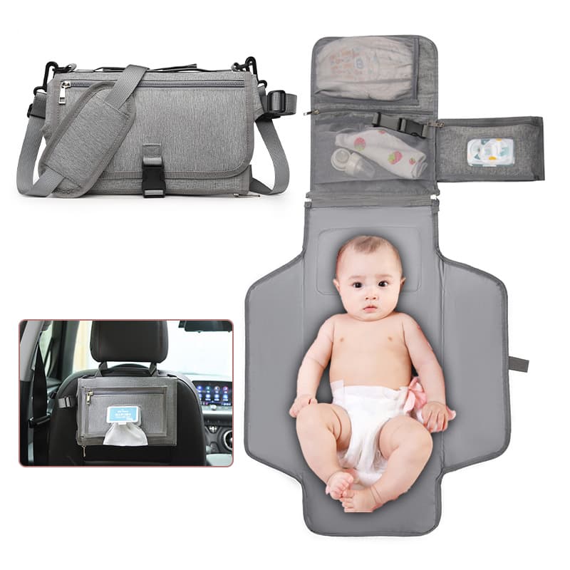 Portable Baby Changing Pad Multifunctional Diaper Mat Foldable Diaper Bag for Travel Outdoor