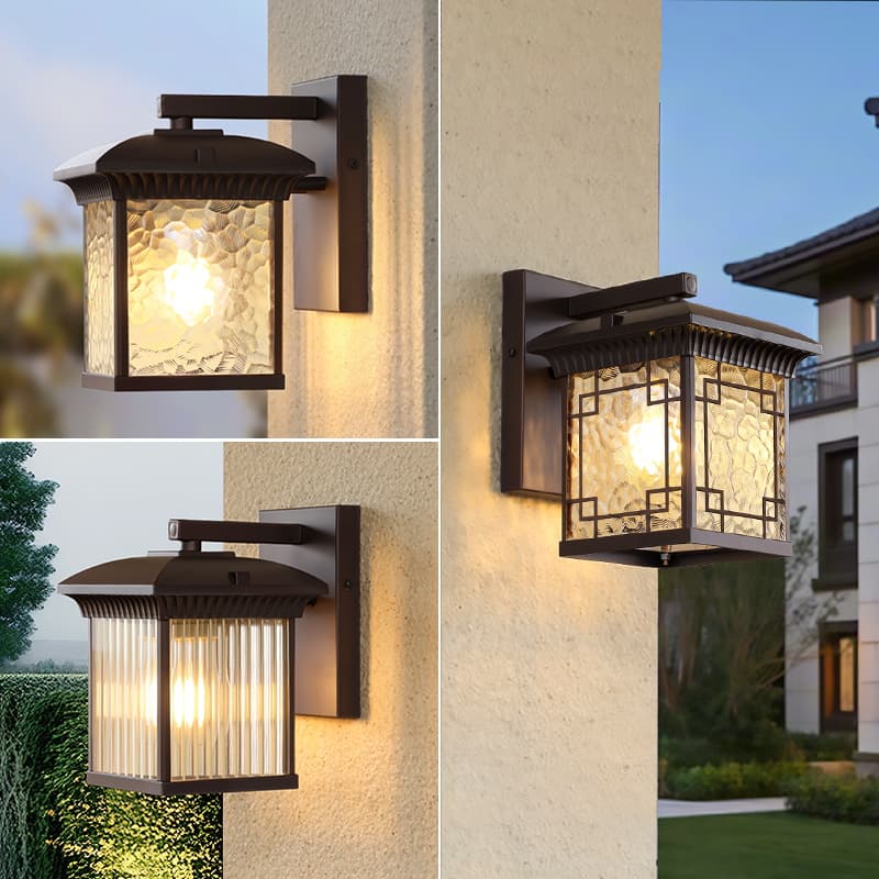 Outdoor wall lamp, courtyard wall, outdoor lamp, door lamp on both sides of the villa door, new Chinese style lighting terrace