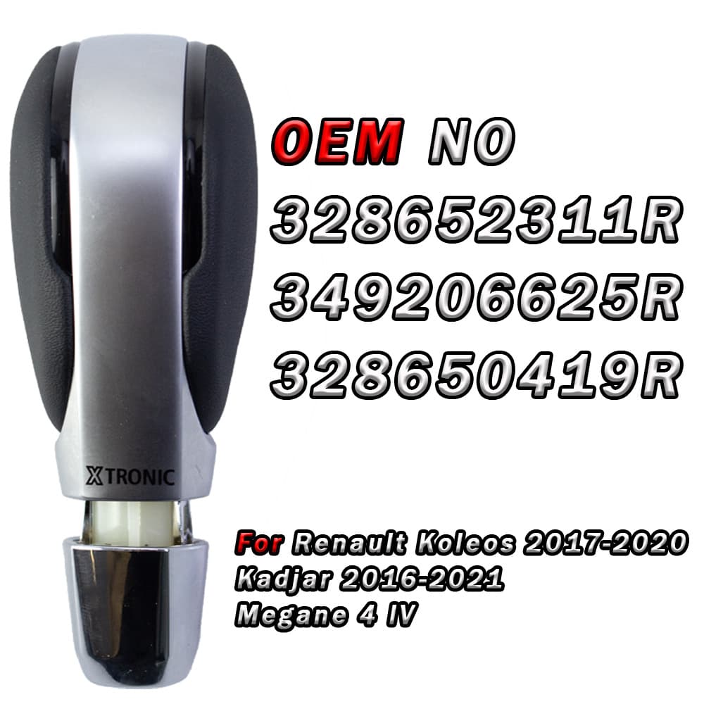 Factory stock gear shift knob for Renault Koleos Megane 4 automatic transmission, shift lever head accessory