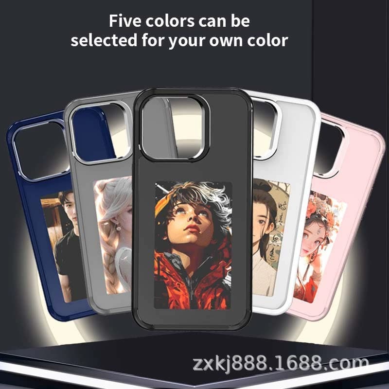 E-Ink DIY Creative S23/S24 Ultra No Charging Four-Color E-Ink Screen Compatible with Apple Screen Mirroring Phone
