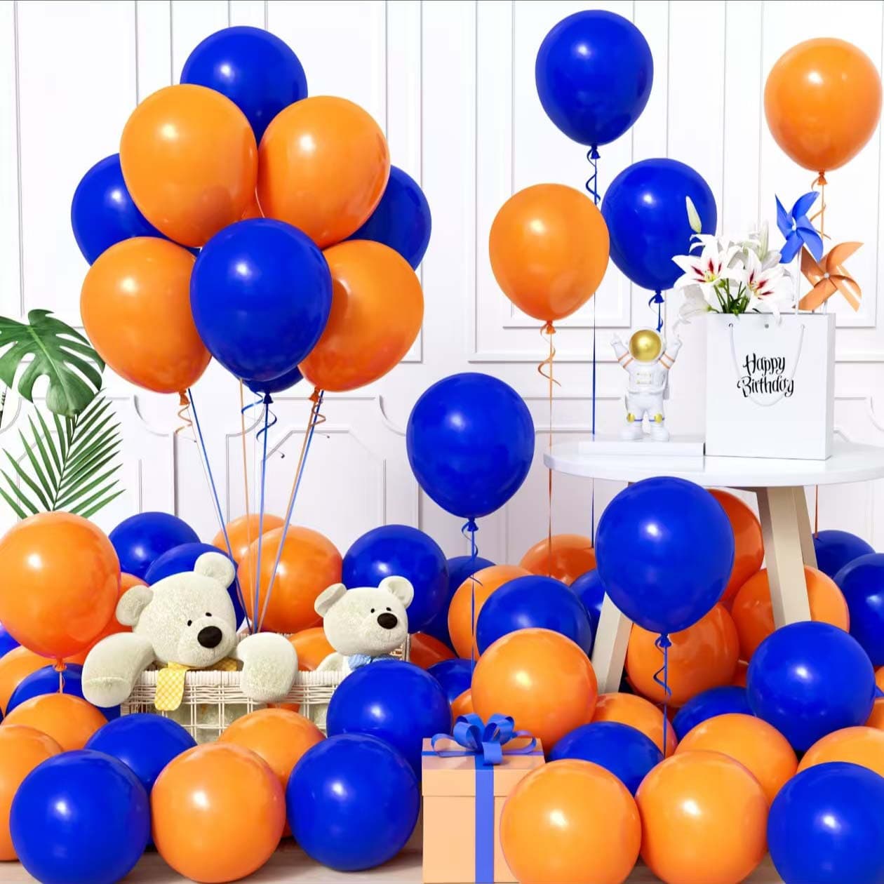 Party balloon decoration scene layout balloon package 60pcs birthday balloon background decoration cross-border ball set