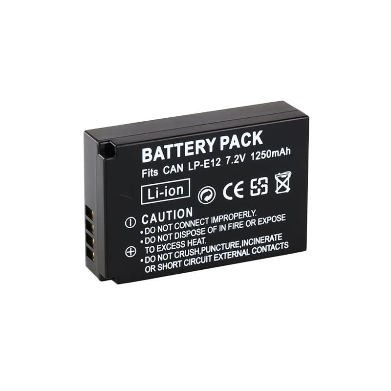 Factory Supply Canon LP-E12 LPE12 Battery for EOS M Series Cameras