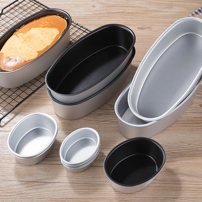 Aluminum Cheesecake Pan Oval Light Cheesecake Pound Cake Mold Baking Mousse Bread Toast Pudding Tool