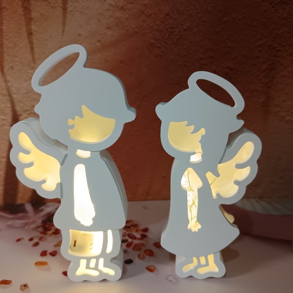 Angel Projection Wall Combination Desktop Decoration Cement Plaster Mold DIY Silicone Mold