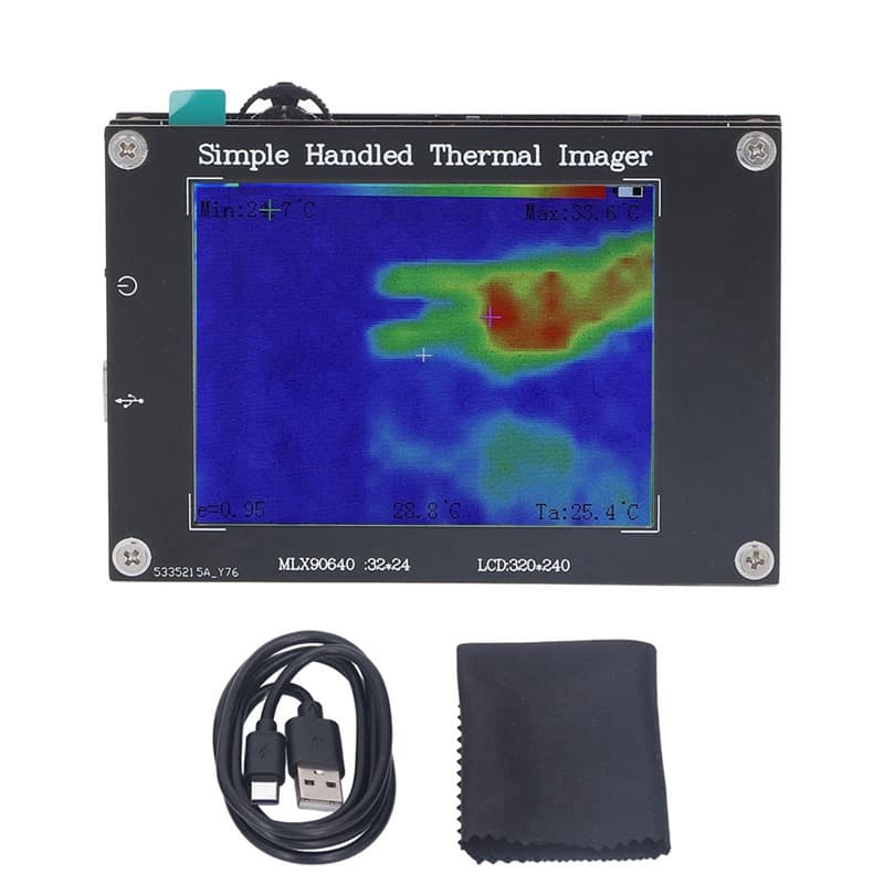 Handheld multi-functional 3.2 thermal imager with digital display; handheld infrared thermal imager; measures -40~+300℃.