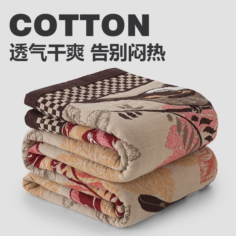 New summer pure cotton gauze towel blanket household spreadable sofa towel bedsheet office adult rest cover blanket