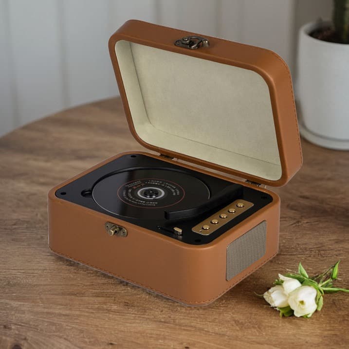 CD Player Album CD Disc Universal Retro Bluetooth Speaker Player Ins Gift Couple Present