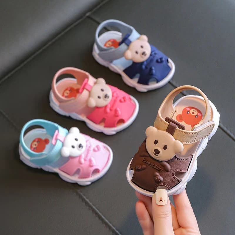 Boys Summer Indoor Soft Bottom Anti-Slip Sandals Cartoon Clog Shoes Toddler Baby Slip-On Footwear Comfortable Breathable Slipper