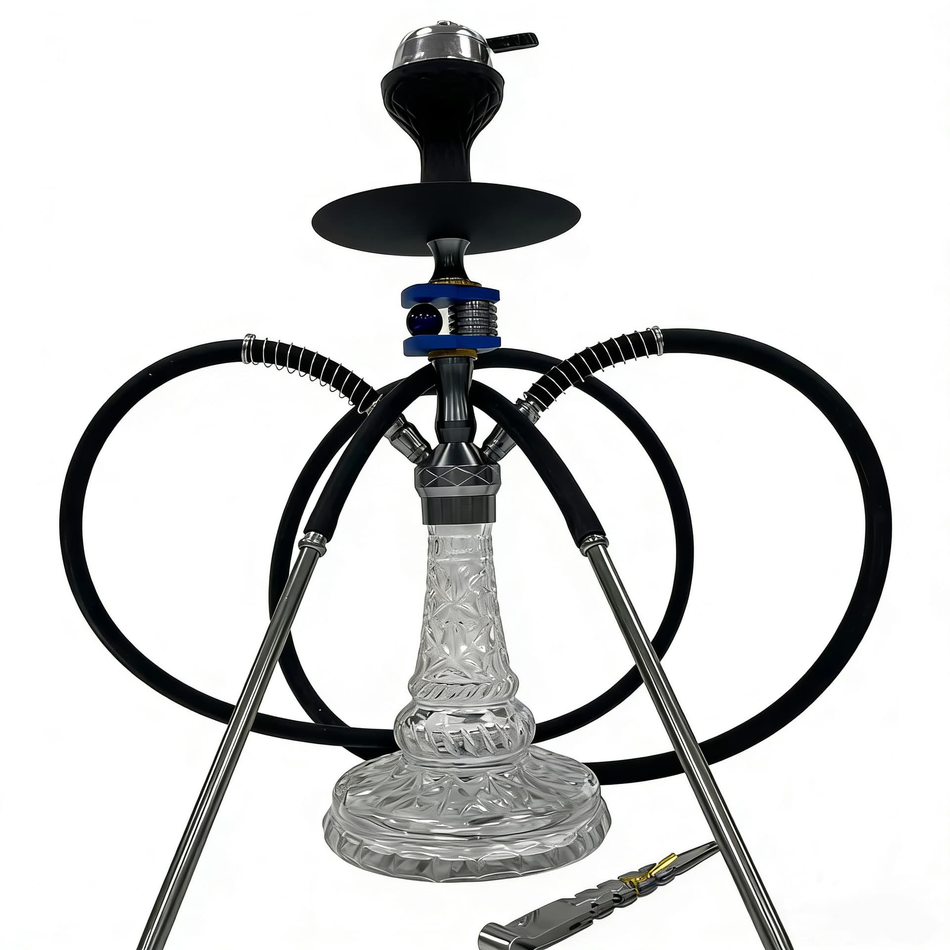 Medium Double-Hose Hookah Set for Bar, KTV, Restaurant, Shisha, Arabic Hookah