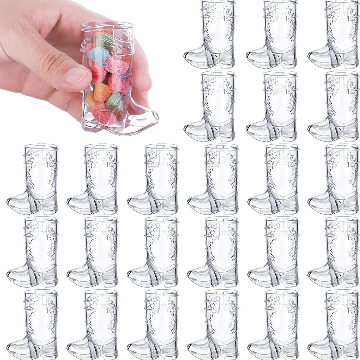 Denim Boots Plastic Wine Glass Western Cowboy Theme Party Drink Transparent Small Wine Glass Single Party Supplies