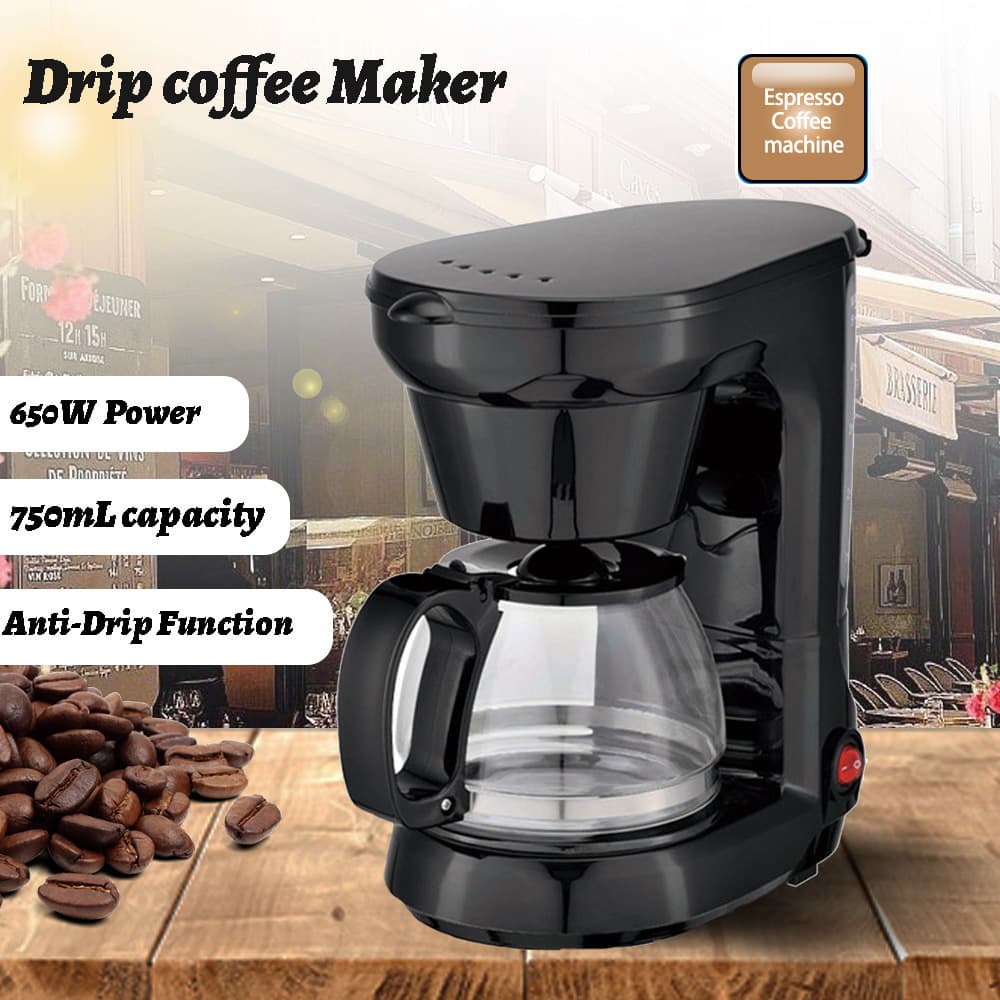 Cross-border US Standard Automatic 110V Drip Coffee Maker American-style Milk Tea Maker Coffee Pot
