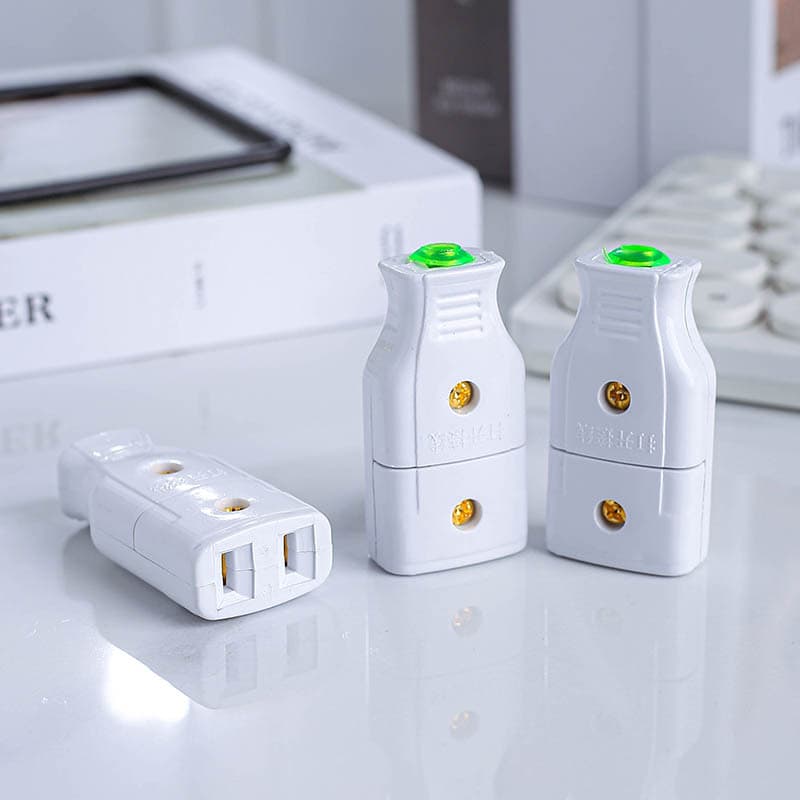 Security monitoring female plug power adapter plug two-pin female plug engineering wiring two-pin female plug