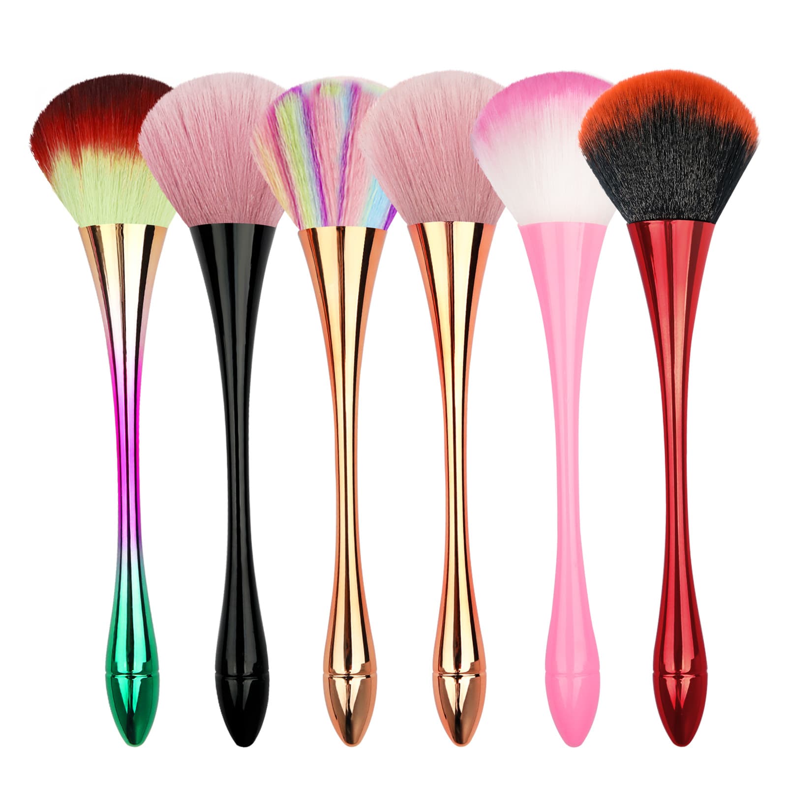 Manzilin Nail Art Powder Brush Small Waist Makeup Brush for Blush And Loose Powder Ladies Beauty Dust Brush Wholesale