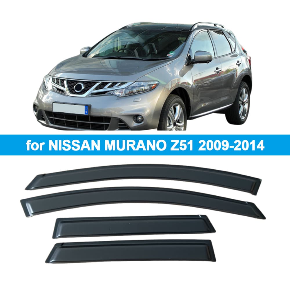 Compatible with Nissan NISSAN MURANO Z51 2009-2014 Rain Guard Side Window Deflector Visor Thickened