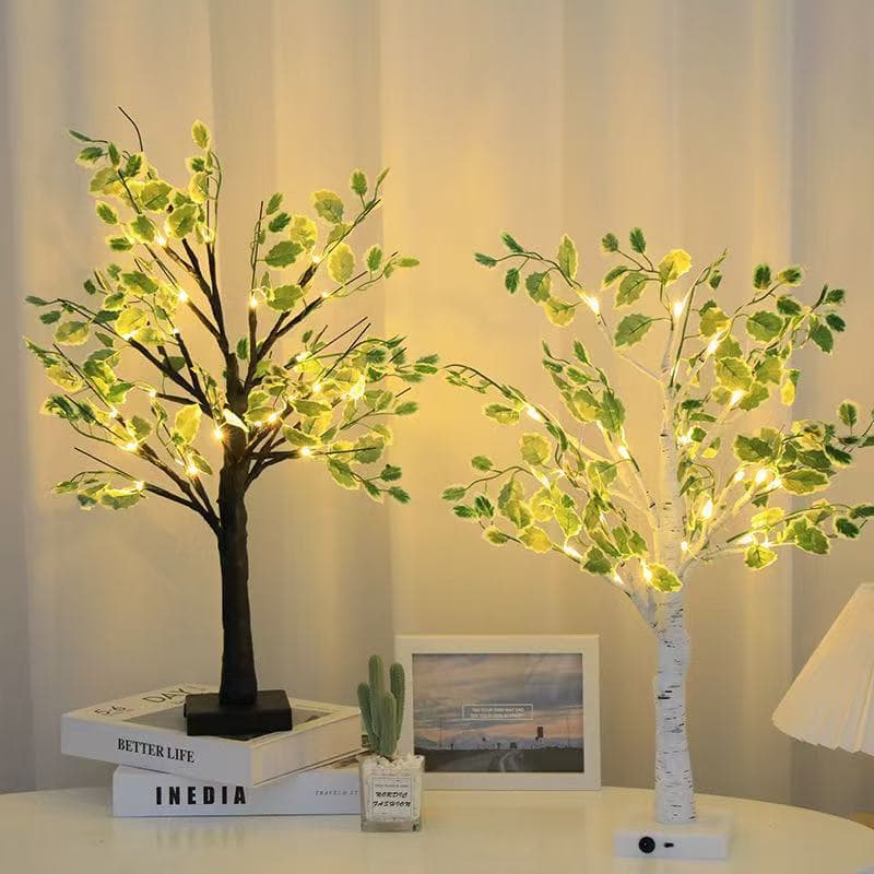 LED indoor simulated birch tree lamp, indoor decorative lamp, Christmas party scene setting, luminous tree.