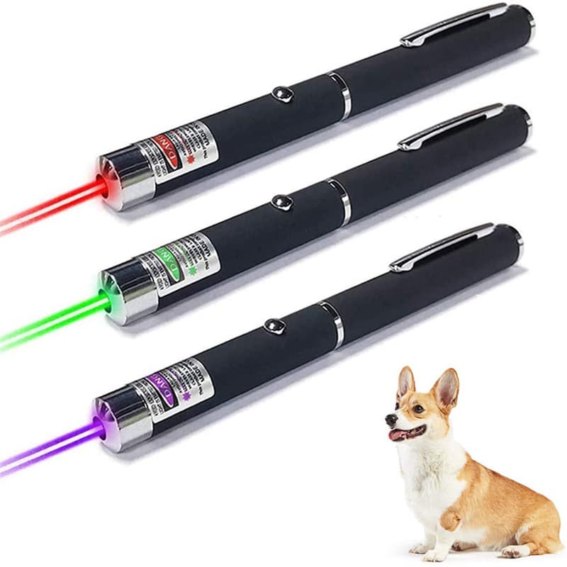 5mW Single Point Laser Pointer Pen, Red/Green/Blue-Violet Light, Cat and Dog Toy, Astronomy Pointer