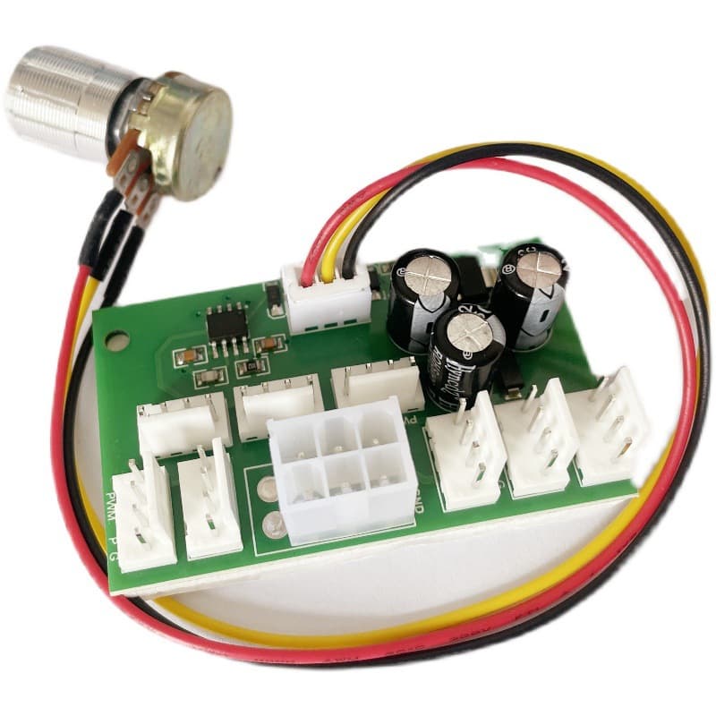 Computer 4-Pin Fan Controller Speed Regulator Hub High-Speed Fan Controller Chassis Fan Speed Control