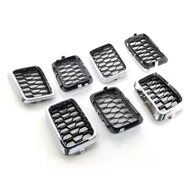 Car Accessories Fit 2017-21 Jeep Grand Cherokee Grille Bright Frame 68317863AA