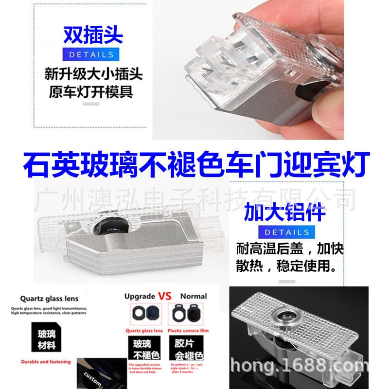 Suitable for BMW welcome lights, new 3 Series, 5 Series X3 X5 G20 LED non-fading projection lights, door lights, floor lights